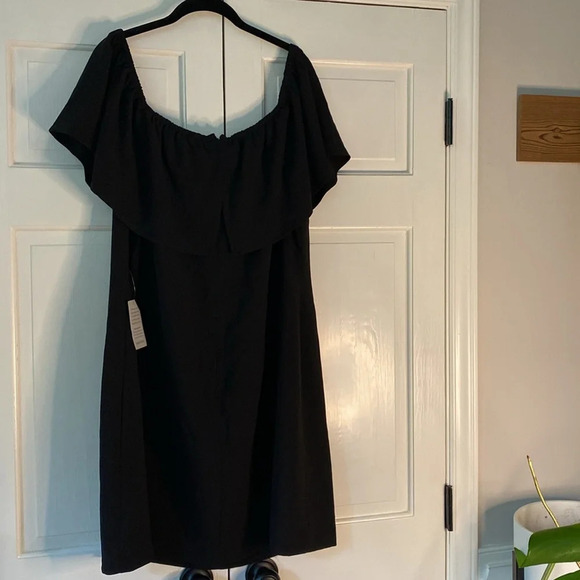 Charles Henry Off Shoulder Little Black Dress Size 2X New‎ with Tags Mini Dress - Picture 9 of 11